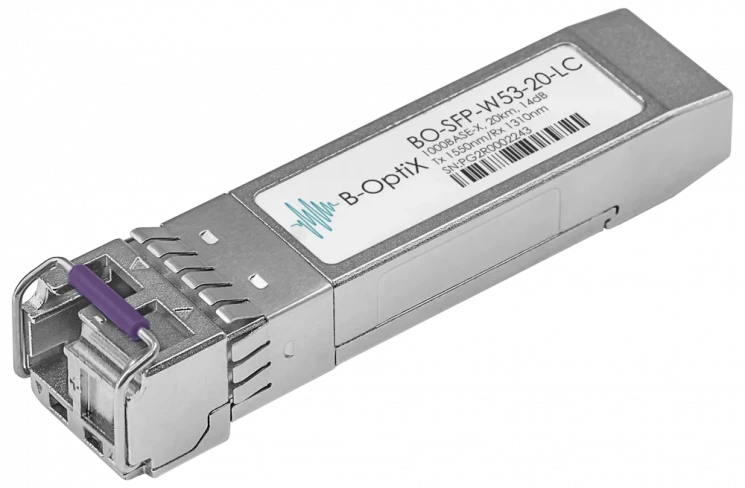 Модуль B-OptiX SFP WDM, дальность до 20км LC (14dB), 1550нм