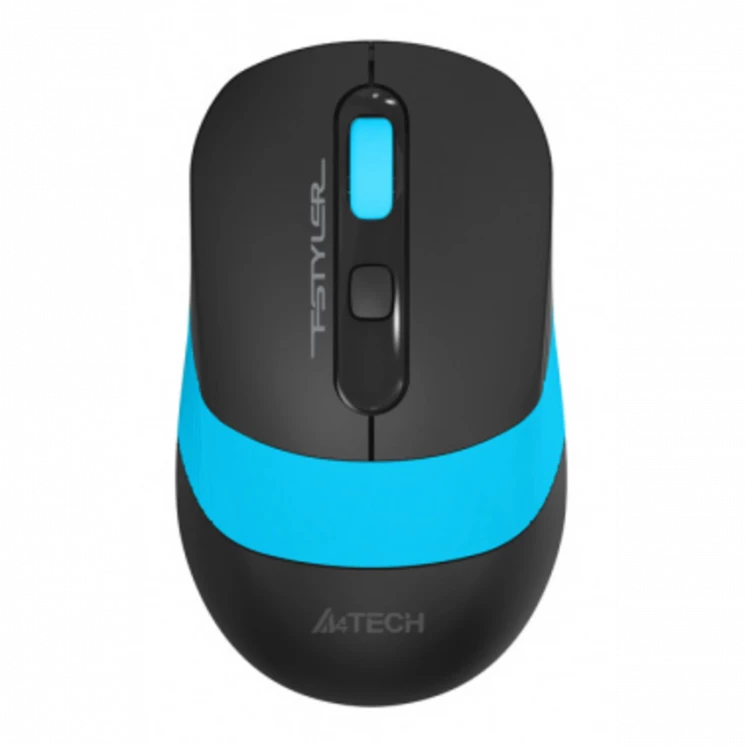 Мышь A4Tech Fstyler FG10S черный/синий оптическая (2000dpi) silent беспроводная USB для ноутбука (4but)