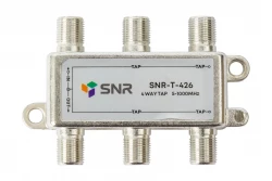 Ответвитель абонентский SNR-T-426, на 4 отвода, вносимое затухание IN-TAP 26dB.