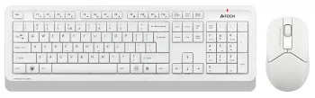 Клавиатура + мышь A4Tech Fstyler FG1012 клав:белый мышь:белый USB беспроводная Multimedia (FG1012 WHITE)