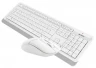 Клавиатура + мышь A4Tech Fstyler FG1012 клав:белый мышь:белый USB беспроводная Multimedia (FG1012 WHITE)
