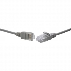 Коммутационный шнур U/UTP 4-х парный cat.5е 3м LSZH серый (диаметр 3,8 мм)