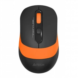 Мышь A4Tech Fstyler FG10 черный/оранжевый оптическая (2000dpi) беспроводная USB (4but)