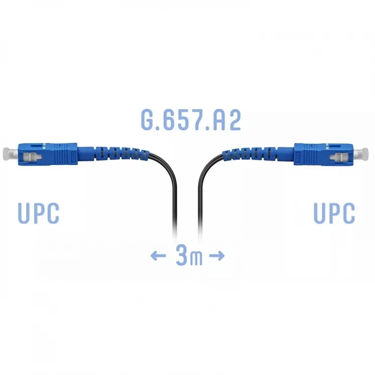 Патчкорд оптический FTTH SC/UPC, кабель 604-02-01, 3 метра