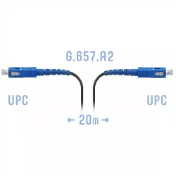 Патчкорд оптический FTTH SC/UPC, кабель 604-02-01, 20 метров