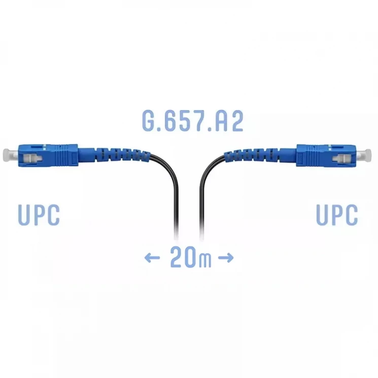 Патчкорд оптический FTTH SC/UPC, кабель 604-02-01, 20 метров