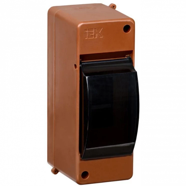 Корпус ОП КМПн 2/2 Krepta 3 IP30 для 2-х авт. выкл. прозр. крышка пластик. дуб IEK MKP42-N-02-30-20-