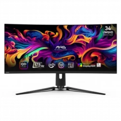 Монитор MSI 34" MAG 341CQP черный QD OLED LED 21:9 HDMI матовая HAS 250cd 178гр/178гр 3440x1440 175H