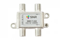 Ответвитель абонентский SNR-T-220 на 2 отвода, вносимое затухание IN-TAP 20dB.