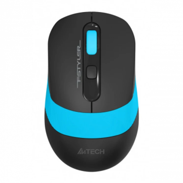 Мышь A4Tech Fstyler FG10 черный/синий оптическая (2000dpi) беспроводная USB (4but)