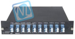 Мультиплексор CWDM одноволоконный 8-х канальный, (trx:1610-1390, 1470-1310), Monitor, UPG