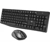 Клавиатура + мышь Оклик S260W клав:черный мышь:черный USB беспроводная Multimedia (2066170)