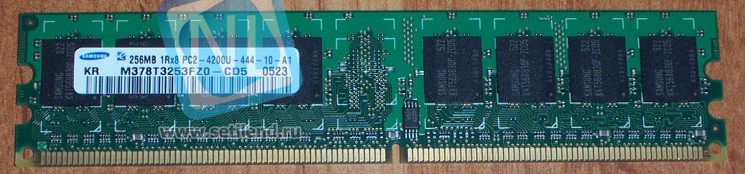 Модуль памяти Samsung M378T3253FZ0-CD5 256Mb PC2-4200U DDR2 533Mhz-M378T3253FZ0-CD5(NEW)