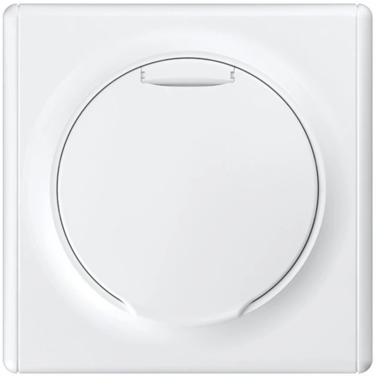 Розетка 1-м СП Florence 16А IP20 с заземл. винтов. контакты с крышкой механизм бел. (1E10501300) One
