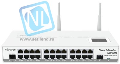 Коммутатор Cloud Router Switch Mikrotik 125-24G-1S-2HnD-IN (RouterOS L5)