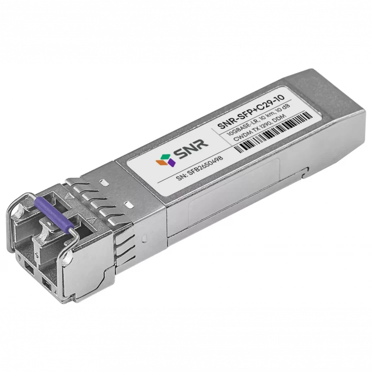Модуль SFP+ CWDM оптический, дальность до 10км (10dB), 1290нм