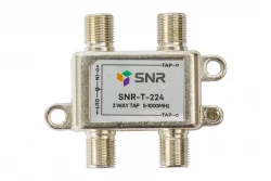 Ответвитель абонентский SNR-T-224, на 2 отвода, вносимое затухание IN-TAP 24dB.