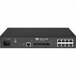 Управляемый PoE коммутатор уровня 3 BDCOM S2900-8P4X, 8x 10/100/1000Base-T PoE 802.3af/at до 125W, 4x 1/10GE SFP+, ~220V AC