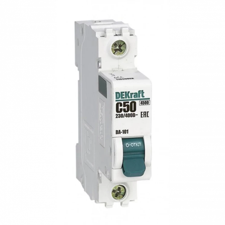 Выключатель автоматический модульный 1п C 50А 4.5кА ВА-101 DEKraft 11059DEK