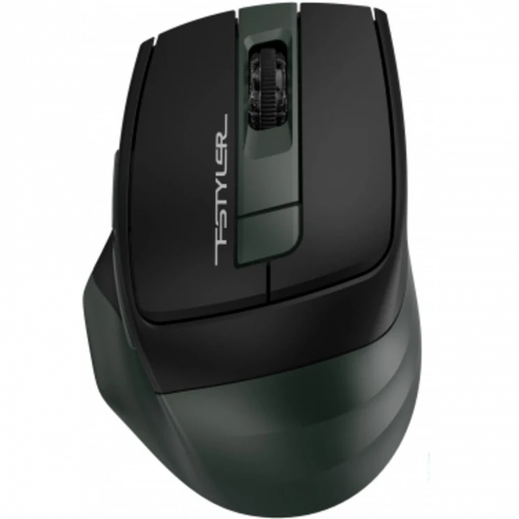 Мышь A4Tech Fstyler FB35 зеленый/черный оптическая (2000dpi) беспроводная BT/Radio USB для ноутбука (6but)