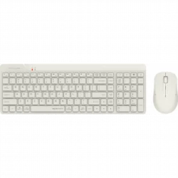Клавиатура + мышь A4Tech Fstyler FG2300 Air клав:бежевый мышь:бежевый USB беспроводная slim (FG2300 AIR BEIGE)