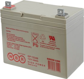GP12340 WBR, аккумулятор свинцовый