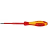 Отвертка SL3.0x0.5 шлицевая VDE, длина лезвия 100 мм, L-202 мм, диэлектрическая, 2-компонентная рукоятка KN-982030
