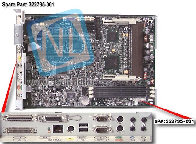 Материнская плата HP 322735-001 System Board for Deskpro 6000-322735-001(NEW)
