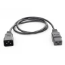 Кабель питания IEC320-C20/IEC320-C19, 220B, 16А, 1.8м