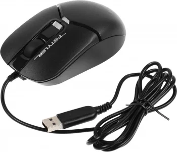 Мышь A4Tech Fstyler FM12S черный оптическая (1200dpi) silent USB (3but)