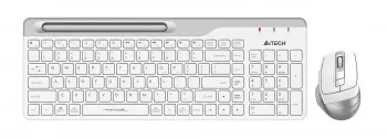 Клавиатура + мышь A4Tech Fstyler FB2535C клав:бел/серый мышь:бел/серый USB беспроводная Bluetooth/Радио slim (FB2535C ICY WHITE)