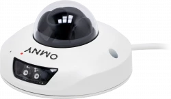 IP камера OMNY BASE miniDome2AE-WDS 17, купольная 2Мп (1920х1080) 30к/с, 1.7мм, F2.0, 802.3af A/B, 12±1В DC, ИК до 15м, встр.микр., WDR 120dB, MicroSD
