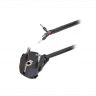 Кабель питания EU-Schuko/Open End, 220B, 10А, 1.8м