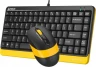 Клавиатура + мышь A4Tech Fstyler F1110 клав:чер/желтый мышь:чер/желтый USB Multimedia (F1110 BUMBLEBEE)
