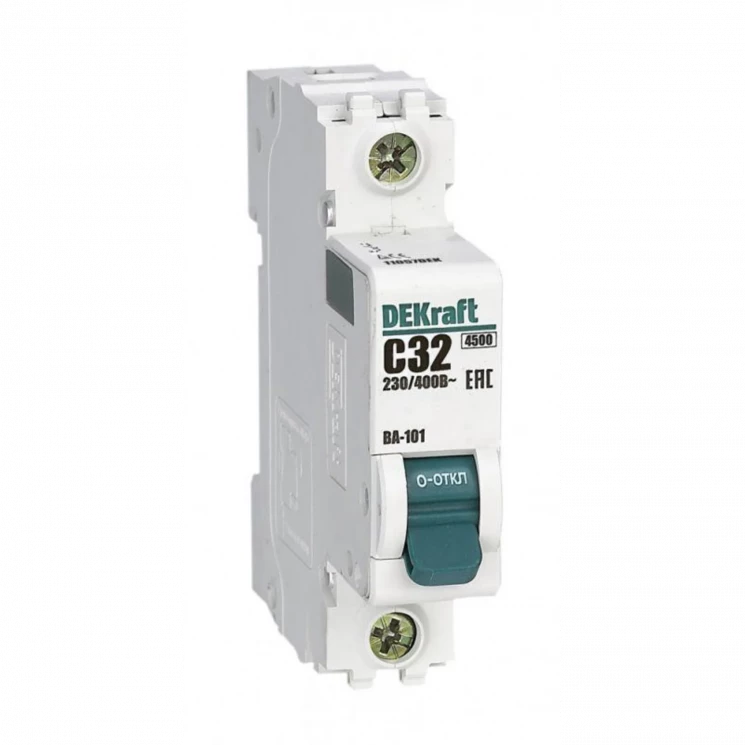 Выключатель автоматический модульный 1п C 32А 4.5кА ВА-101 DEKraft 11057DEK