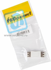 18-1172-9, Переходник USB (гнездо USB-A - гнездо USB-А), (1шт.) (пакет)