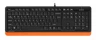 Клавиатура + мышь A4Tech Fstyler F1010 клав:чер/оранж мышь:чер/оранж USB Multimedia (F1010 ORANGE)