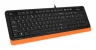 Клавиатура + мышь A4Tech Fstyler F1010 клав:чер/оранж мышь:чер/оранж USB Multimedia (F1010 ORANGE)