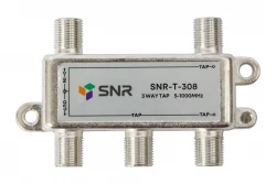 Ответвитель абонентский SNR-T-308 на 3 отвода, вносимое затухание IN-TAP 8dB.