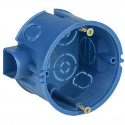 Коробка установочная С3 d68x45 для твердых стен (с саморезами и стык. узлами) IEK UKT10-068-045-000-