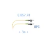 Шнур монтажный оптический FC/APC SM G.657.A1 3 метра