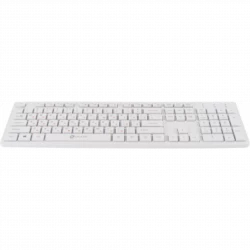 Клавиатура + мышь Оклик 240M клав:белый мышь:белый USB беспроводная slim Multimedia (1091258)
