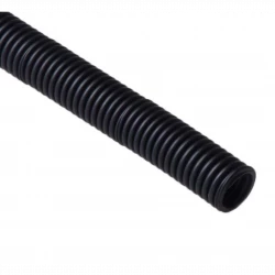 Труба гофрированная ПНД легкая d25мм с протяжкой черн. (уп.20м) Ruvinil 22501(20)