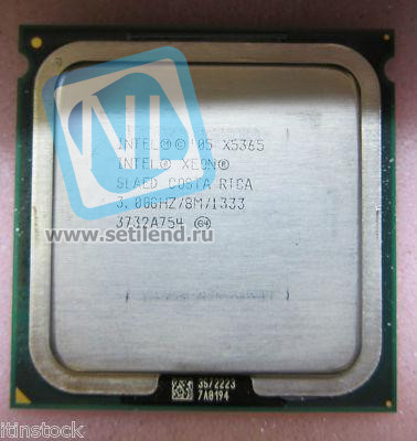 Процессор Intel SLAED Процессор Xeon X5365 3000Mhz (1333/2x4Mb/1.325v) Socket LGA771-SLAED(NEW)