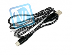Кабель универсальный (USB - USB Type C) (черный, 1м)
