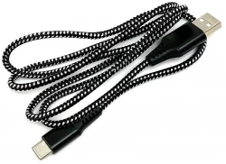 Кабель универсальный (USB - USB Type C) (черный, 1м)