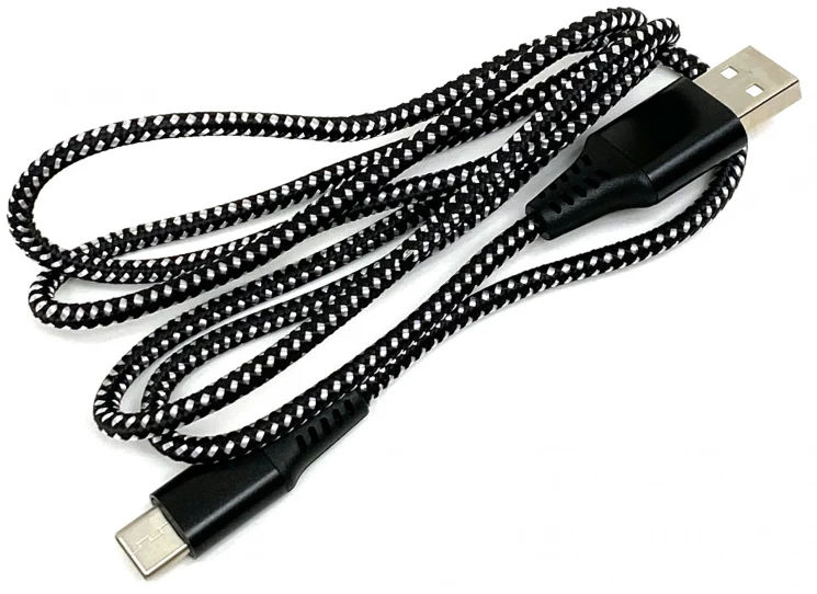 Кабель универсальный (USB - USB Type C) (черный, 1м)