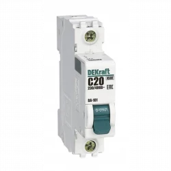 Выключатель автоматический модульный 1п C 20А 4.5кА ВА-101 DEKraft 11055DEK