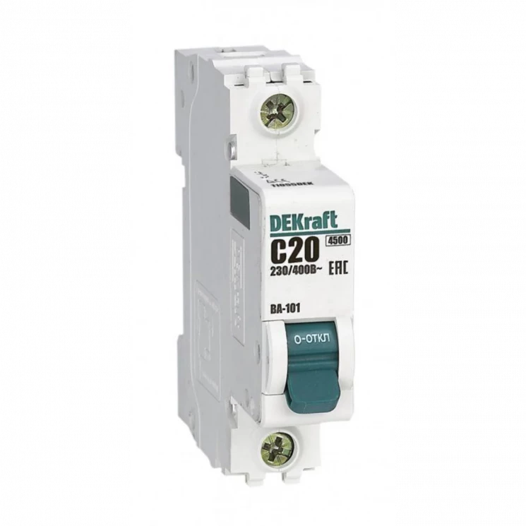 Выключатель автоматический модульный 1п C 20А 4.5кА ВА-101 DEKraft 11055DEK