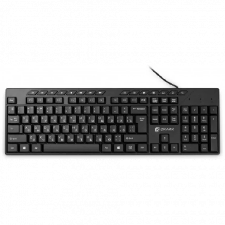 Клавиатура Оклик 125M черный USB Multimedia (1678108)